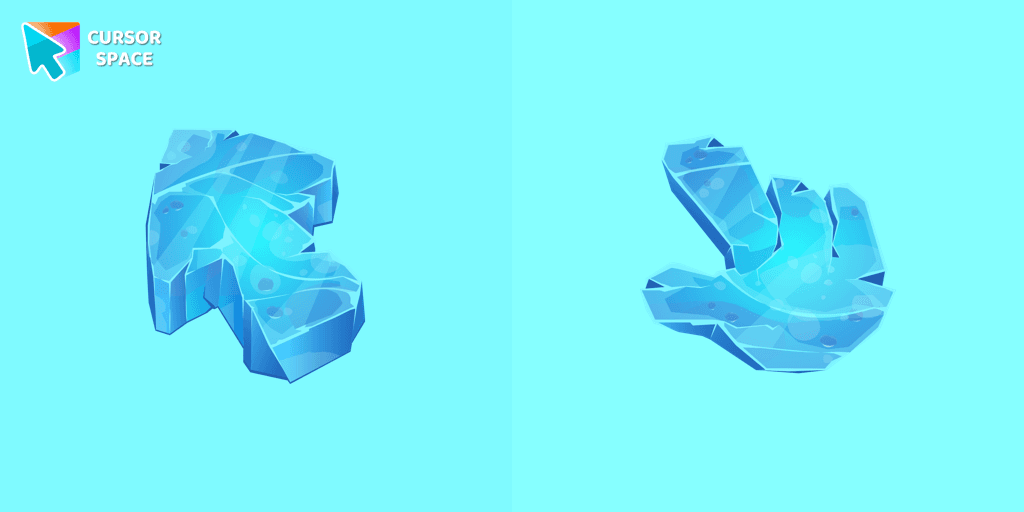 Ice Texture cursor cursor pack